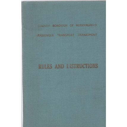 Huddersfield Corporation Rules and Instructions.