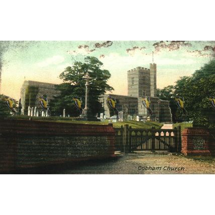 Cobham Church, Kent, Hartmann Saxony Postcard