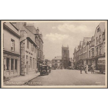 Fore Street, Okehampton, Devon, c.1940s - Frith's Postcard