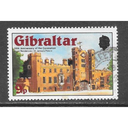 GIBRALTAR 1978 ST JAMES PALACE 25 YEARS CORONATION USED