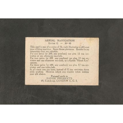 Aircraft Aerial Navigation Savoy Products 1928 #45 Breguet 19