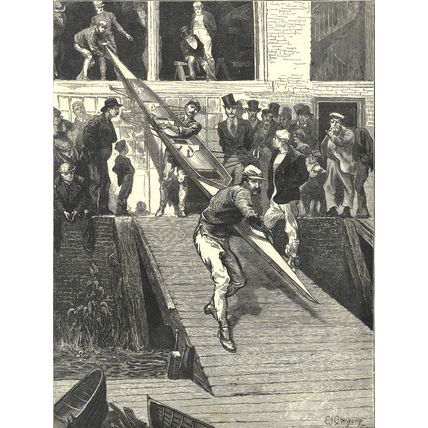 INTERNATIONAL BOAT RACE 1872 Edward John Gregory VICTORIAN ENGRAVING