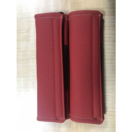 Pad Fit For Alfa Romeo Car 2Pcs Red Color Car Seat Belt Shoulder Cushion Cover