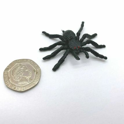Flexible Plastic Simulation Spiders Toy Joke Scream Toy Halloween UK SELLER