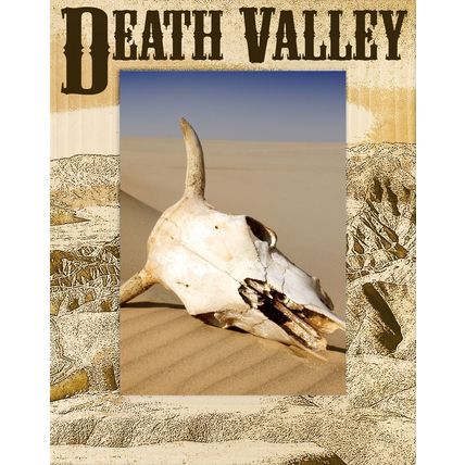 Death Valley California Laser Engraved Wood Picture Frame Portrait (3 x 5)