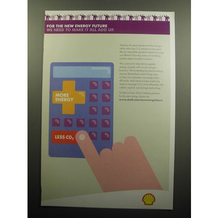 2009 Shell Oil Ad - For the new energy future we need to make it all add up