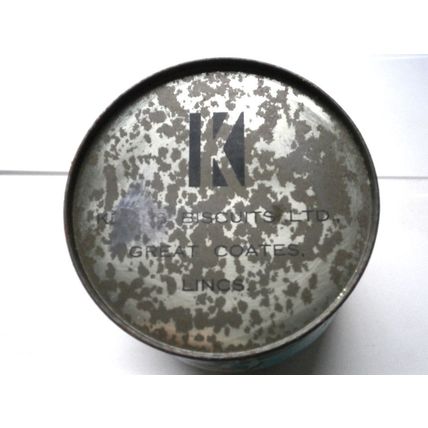 Kemps Biscuits Ltd Lincs Small Vintage Tin With Continental Oil Painting Design