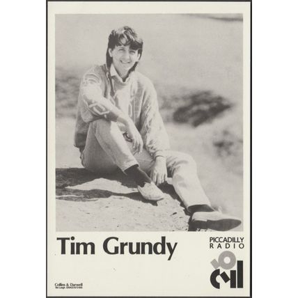 Tim Grundy, Piccadilly Radio, Manchester, c.1980s - Publicity Card