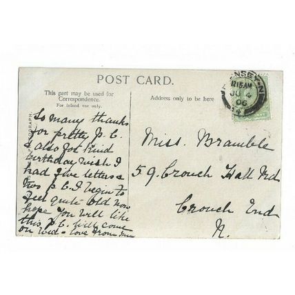Miss Zena Dare. RP Postcard