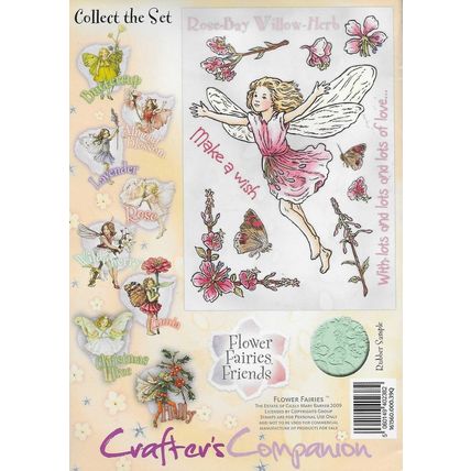 Crafter's Companion. Flower Fairies Friends Rose Bay Willow Herb Stamp Set.