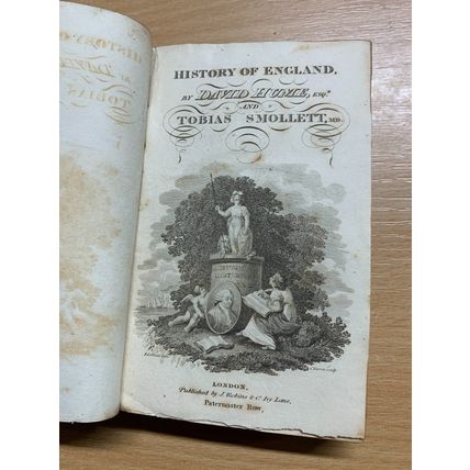 RARE* 1790 "HISTORY OF ENGLAND" T A LLOYD VOL 8 SMALL ANTIQUE BOOK (P3)
