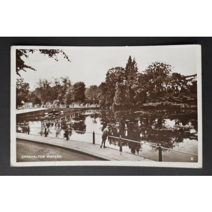 Carshalton Waters - Surrey postcard 1932