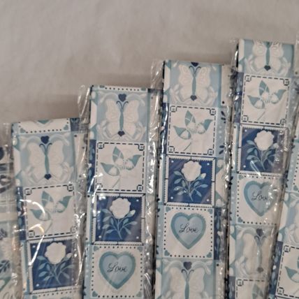 Vintage Lot 6 New American Greetings WEDDING WRAPPING PAPER Marriage Gift Wrap