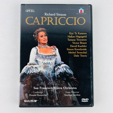 Richard Strauss - Capriccio Opera DVD Runnicles, Te Kanawa, Hagegard, Troyanos