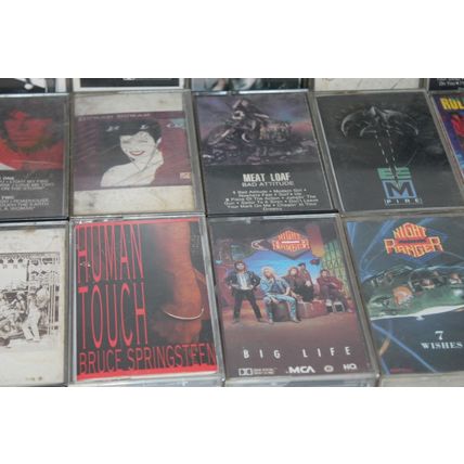 Lot of 22 Cassette Tapes 80's Rock Pop The Doors Uriah Heep Whitesnake Duran VTG