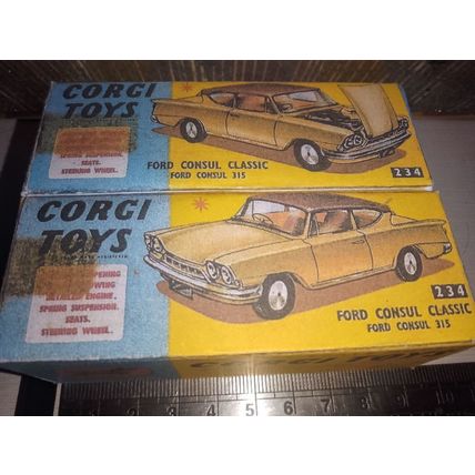 Corgi - No234 Ford Consul - Replica / Copy Box only