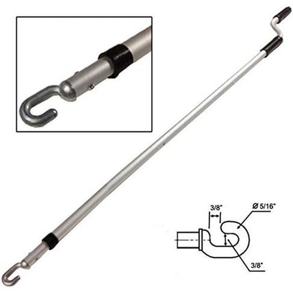 Telescoping Skylight Pole with Hook 4-6 Feet