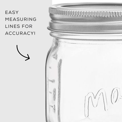 Joyjolt 8 Oz Mason Jars with Lids, Labels and Measures! 6-Pack Regular Mouth Mas