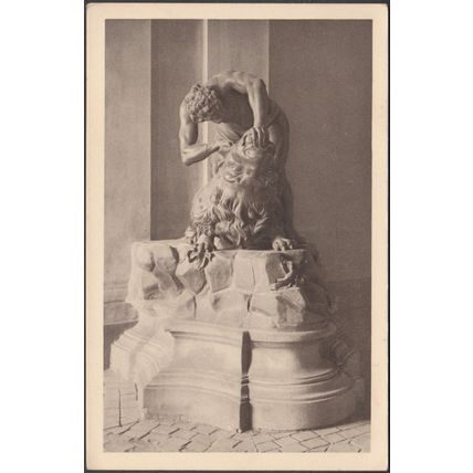 Holzfigur, Herkules, Schloß Schönbrunn, Wien, c1920 - Schönbrunner Tiergarten AK
