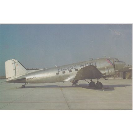 Classic Wings Douglas DC 3A Civil Aircraft Postcard (QA276)