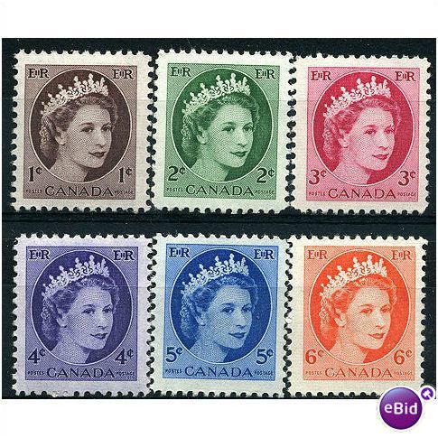 Canada 1954 Definitive Set SG463-468 Mounted Mint