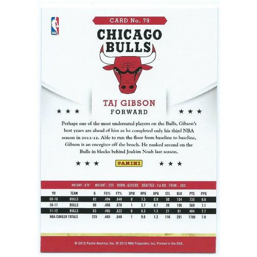 2012-13 Hoops - #79 - Taj Gibson