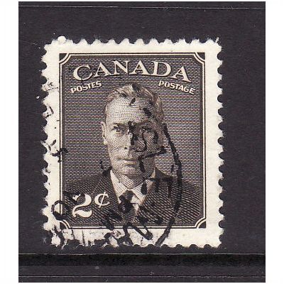 CANADA 1949 2c SEPIA SG 415 FINE USED #2