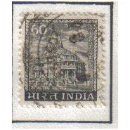 1965 INDIA SOMNATH TEMPLE 60P DEEP GREY F/U SG515
