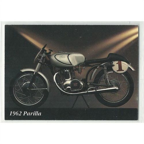INLINE VINTAGE MOTORCYCLES ' 1962 PARILLA ' PROMO card ( 1992 )