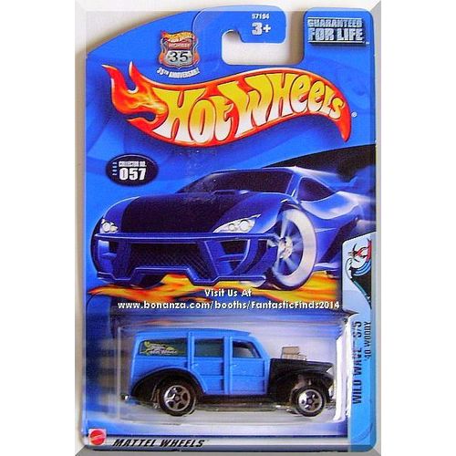 Hot Wheels - '40 Woody: Wild Wave Series #3/5 - Collector #057 (2003) *Blue*