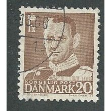 DEN 1948 20o 'KING FREDERIK IX' FINE USED (EBID42-948)