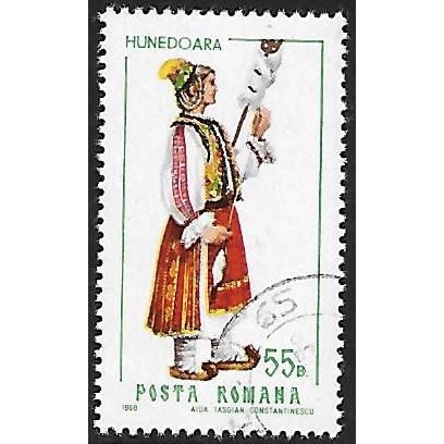 Mi 2734: 55 b. multicoloured Provincial Costumes: Hunedoara Costume (Female)