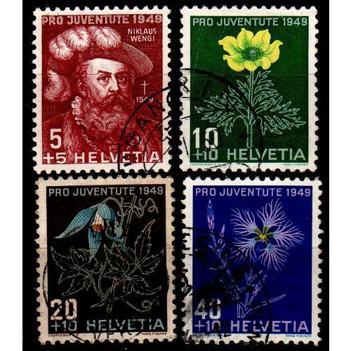 SCHWEIZ SWITZERLAND [1949] MiNr 0541-44 ( O/used ) [01] Pro Juventute
