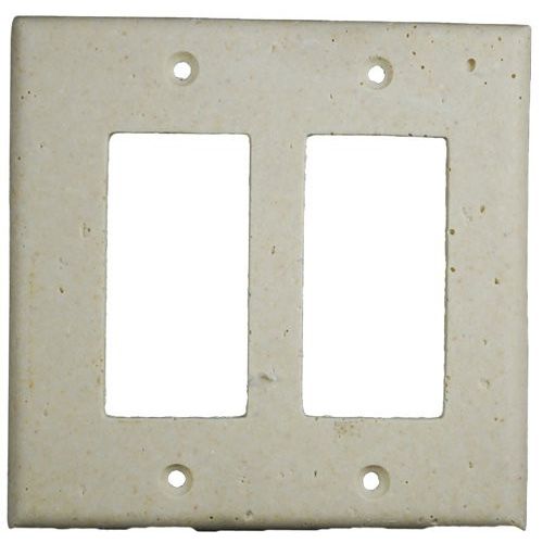 Deco Electrical Plates Double GFI Ivory