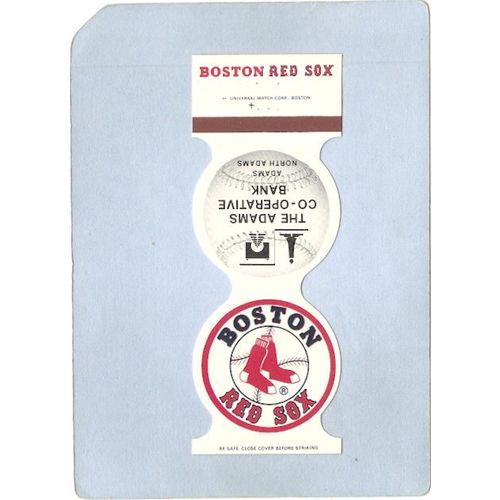 MA Boston Sport Baseball Contour Matchcover 1984 Boston Red Sox Home Sched~194