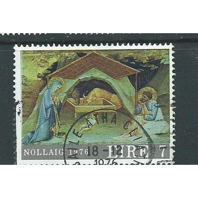 Ireland stamps sg401 sg 401 used christmas 1976 c