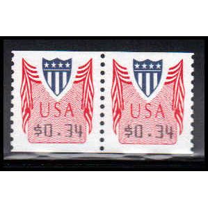 CVP32 34c Shield Very Fine MNH Pair PA4987