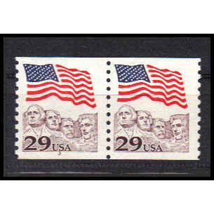 2523 29c U.S. Flag Fine MNH CNP Left 3 PA1205