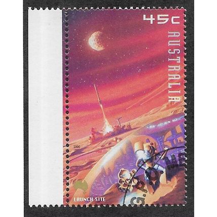 AUS 2000 45c 'EXPLORATION OF MARS-LAUNCH SITE' (C.T.O) FINE USED (EBID76-495)