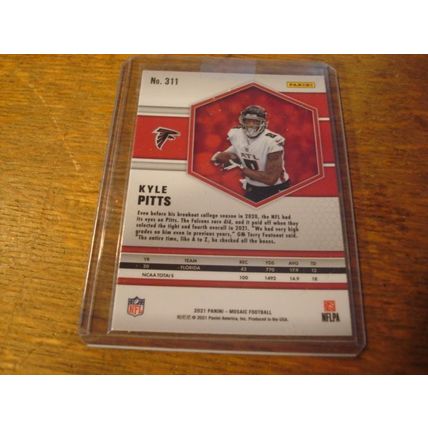 2021 Panini Mosaic, KYLE PITTS Rc, Falcons