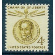 1110 4c Simon Bolivar Fine MNH MA0200