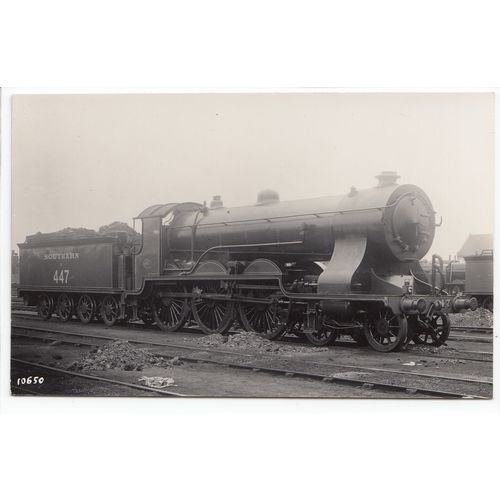 Southern Railway Steam Locomotive Engine 447 RP F Moore's Postcard 10650