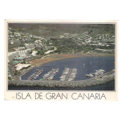 ISLA DE GRAN CANARIA, SPAIN unused postcard 1992 STAMP #