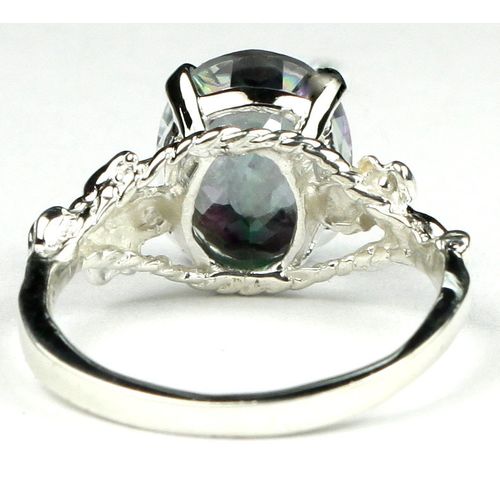 Mystic Fire Topaz, 925 Sterling Silver Angel Ring, SR154