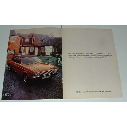 1973 Ford Granada 3000GXL Car Ad - Our Test