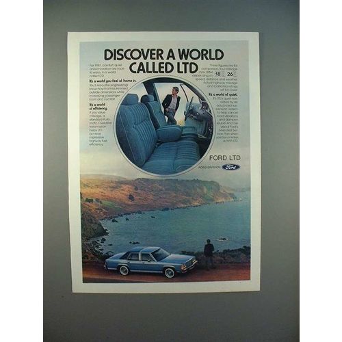 1980 Ford LTD Car Ad - Discover a World