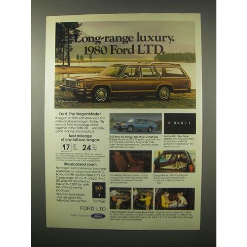 1980 Ford LTD Country Squire Wagon Ad - Luxury