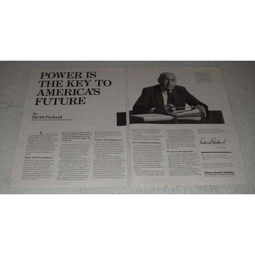 1983 Edison Electric Institute Ad - David Packard
