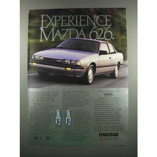 1984 Mazda 626 Sport Coupe Ad - Experience