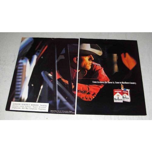 1994 2-page Marlboro Cigarettes Ad - Marlboro Man, Cowboy